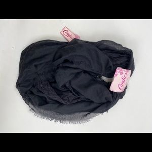Women’s Candies Loop Scarf Black Neckwear Neck